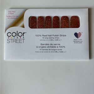 Color Street Red Glitter Press-On Nails